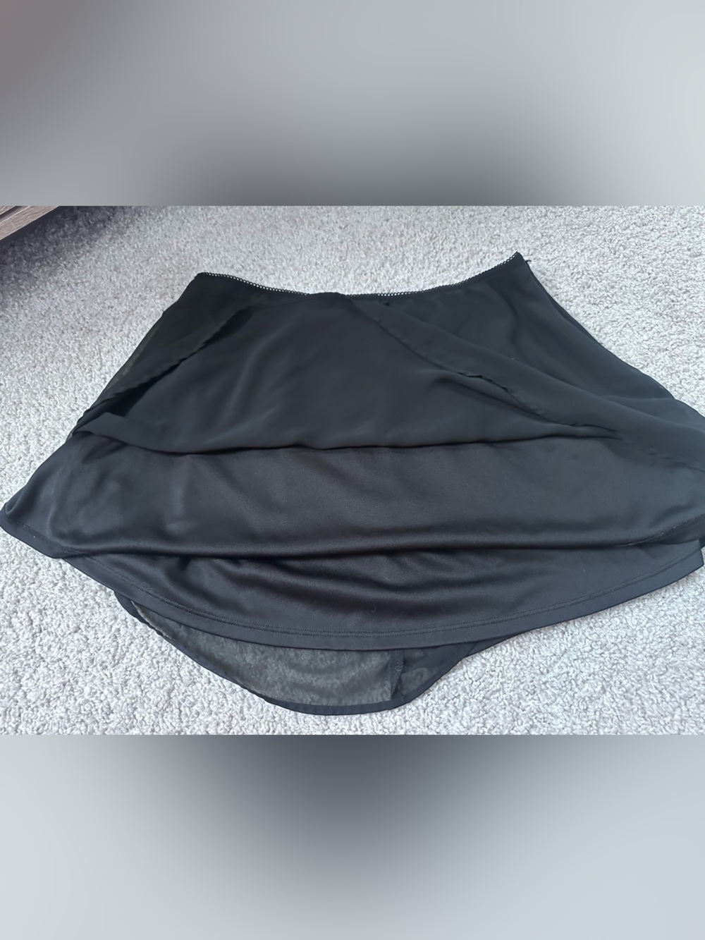 No Boundaries Black Layered Chiffon Skirt - Picture 2 of 2